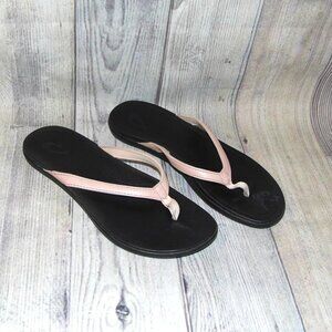 OLUKAI HoʻOpio Petal Pink Flip Flop Sandals Womens Size 7